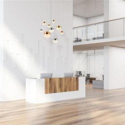 59558-006 Multicolored 9 Light LED Cluster Pendant with Crystal