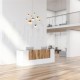 59558-006 Multicolored 9 Light LED Cluster Pendant with Crystal