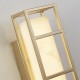75429-006 Gold LED Wall Lamp with Marbleised Resin IP44