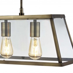 55073-006 Antique Brass 5 Light over Island Fitting