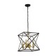 59563-006 Black and Gold 4 Light Cage Pendant 59563-006 Black and Gold 4 Light Cage Pendant