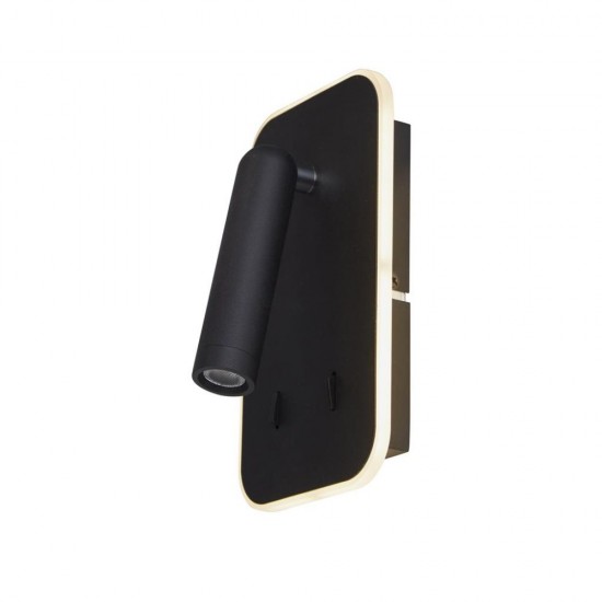 79169-006 Black Reading LED Wall Lamp