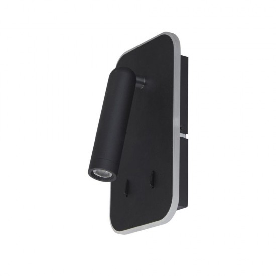 79169-006 Black Reading LED Wall Lamp
