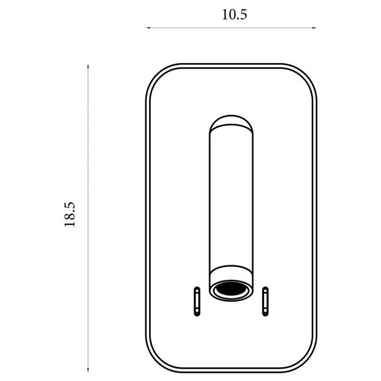79169-006 Black Reading LED Wall Lamp