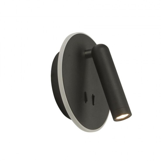 79170-006 Black Reading LED Wall Lamp