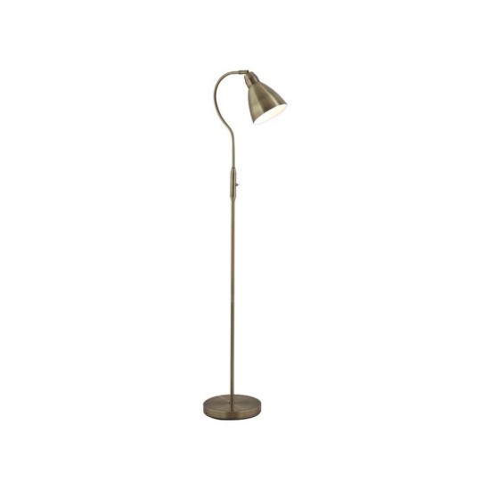 9010-006 Antique Brass Floor Lamp