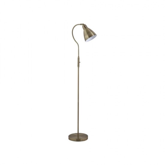 9010-006 Antique Brass Floor Lamp