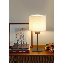 79172-006 Latte Table Lamp with White Plush Shade