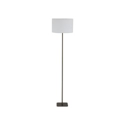79173-006 Latte Floor Lamp with White Plush Shade