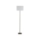 79173-006 Latte Floor Lamp with White Plush Shade