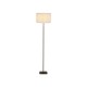 79173-006 Latte Floor Lamp with White Plush Shade