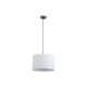 79174-006 Latte Pendant with White Plush Shade