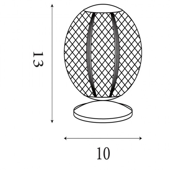 78988-006 Chrome Table Lamp with Clear Acrylic