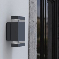 54885-006 Outdoor Dark Grey 2 Light Wall Lamp 54885-006 Outdoor Dark Grey 2 Light Wall Lamp