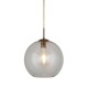 54933-006 - Free LED Big Globe Bulb Included - Antique Brass Globe Pendant ∅ 30 cm