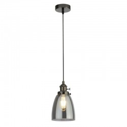 54958-006 Black Chrome Pendant with Smoked Mirrored Glass 54958-006 Black Chrome Pendant with Smoked Mirrored Glass