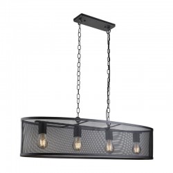 54986-006 Black Mesh 4 Light over Island Fitting 54986-006 Black Mesh 4 Light over Island Fitting