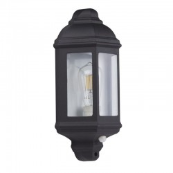 54996-006 Black Half Lantern PIR Wall Lamp 54996-006 Black Half Lantern PIR Wall Lamp