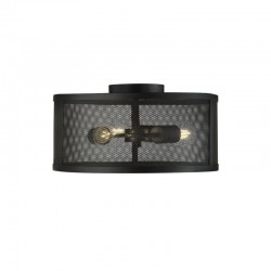 55003-006 Black Mesh 3 Light Ceiling Fitting 55003-006 Black Mesh 3 Light Ceiling Fitting