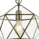 55254-006 Antique Brass Lantern Pendant