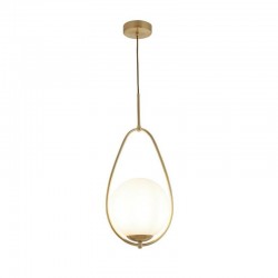 55263-006 Gold Pendant with Opal Glass 55263-006 Gold Pendant with Opal Glass