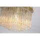 79186-006 Matt Gold 5 Light Flush with Champagne Rods