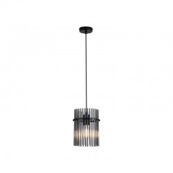 78931-006 Matt Black Pendant with Smoked Rods