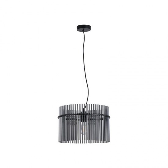 78933-006 Matt Black Pendant with Smoked Rods Ø 40 cm