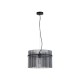 78933-006 Matt Black Pendant with Smoked Rods Ø 40 cm