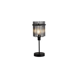 79189-006 Matt Black Table Lamp with Smoked Rods