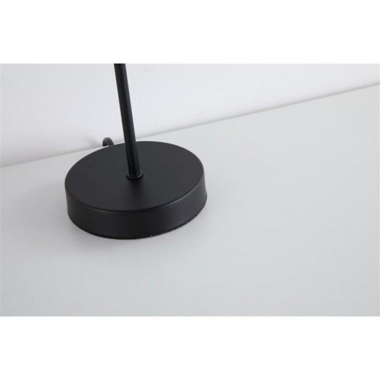 79189-006 Matt Black Table Lamp with Smoked Rods