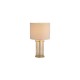 79190-006 Matt Gold & Champagne Glass Rods Table Lamp with White Linen Shade
