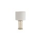 79190-006 Matt Gold & Champagne Glass Rods Table Lamp with White Linen Shade