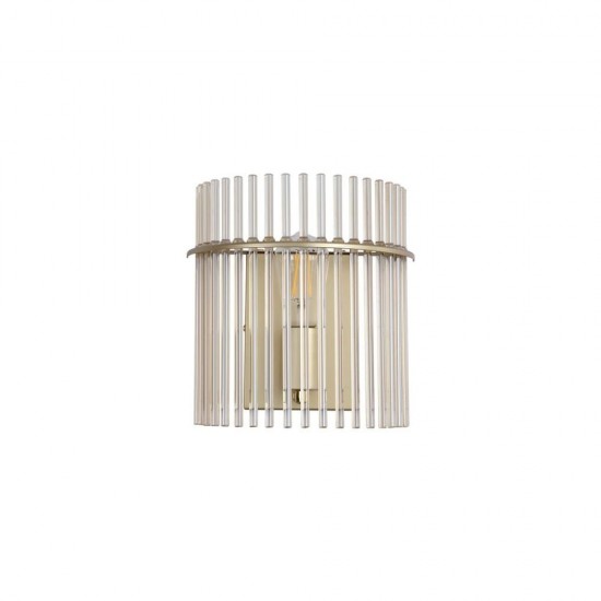 79193-006 Matt Gold Wall Lamp with Champagne Rods