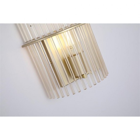 79193-006 Matt Gold Wall Lamp with Champagne Rods