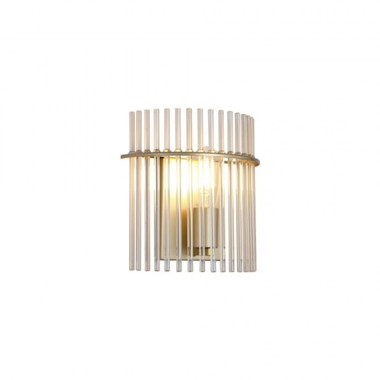 79193-006 Matt Gold Wall Lamp with Champagne Rods