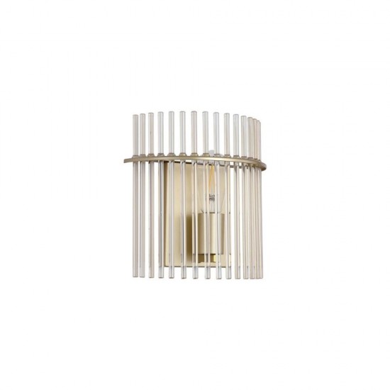 79193-006 Matt Gold Wall Lamp with Champagne Rods