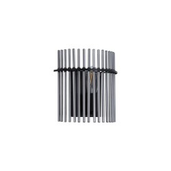 79194-006 Matt Black Wall Lamp with Smoked Rods