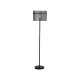 78935-006 Matt Black Floor Lamp with Smoked Rods