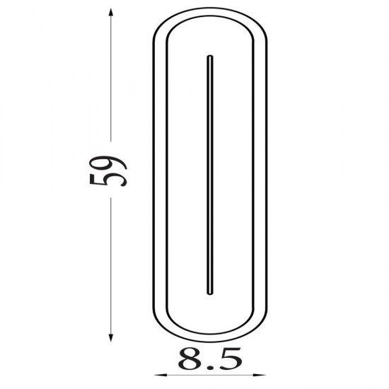 79197-006 Satin Brass LED Wall Lamp with Clear Acrylic