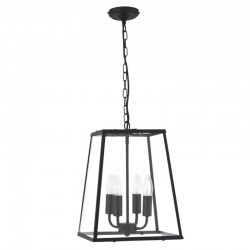 9111-006 Matt Black 4 Light Lantern Pendant 9111-006 Matt Black 4 Light Lantern Pendant