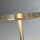 72002-006 Satin Nickel Table Lamp with Grey Velvet Shade - USB