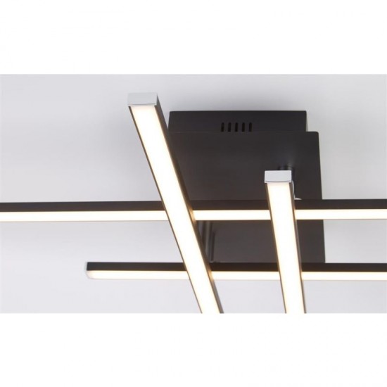 59601-006 Black & White LED Flush 20W