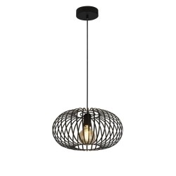 61913-006 Black Pendant Convertible to Semi-Flush