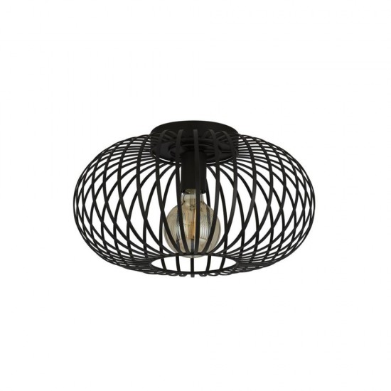 61913-006 Black Pendant Convertible to Semi-Flush