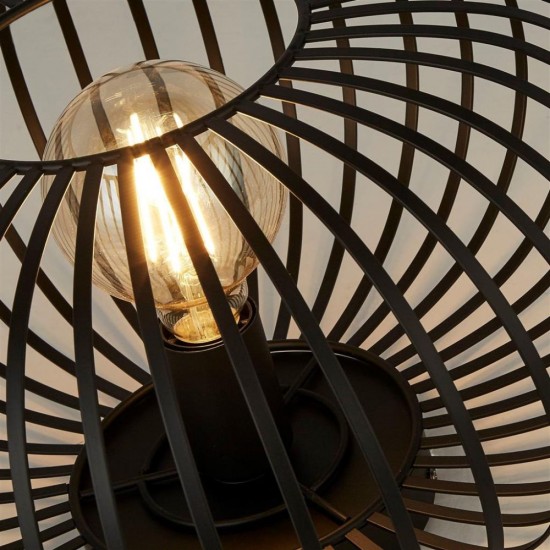61913-006 Black Pendant Convertible to Semi-Flush