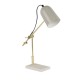 20875-006 Grey & Gold Desk Lamp with Marble Base
