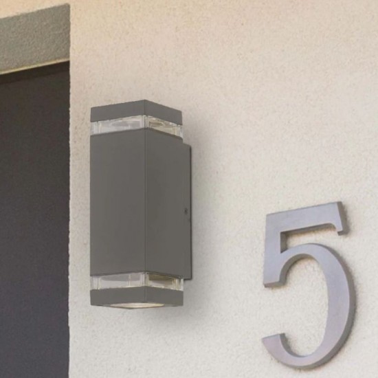 75501-006 Grey Up & Down Wall Lamp