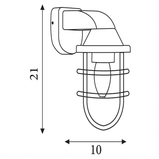78962-006 Silver Wall Lamp IP44