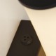 79204-006 Matt Black LED Wall Lamp with Marble Resin Diffuser